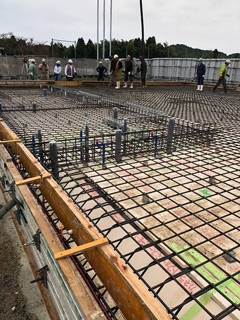 スポーツ施設基礎工事